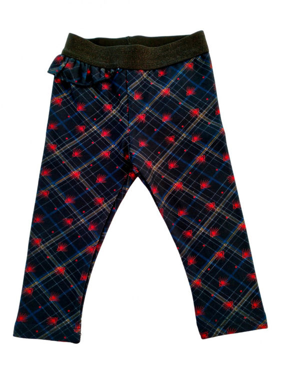 Picture of ND7408-THERMAL EXTRA FLEECY CHECKED LEGGINGS FOR GIRLS